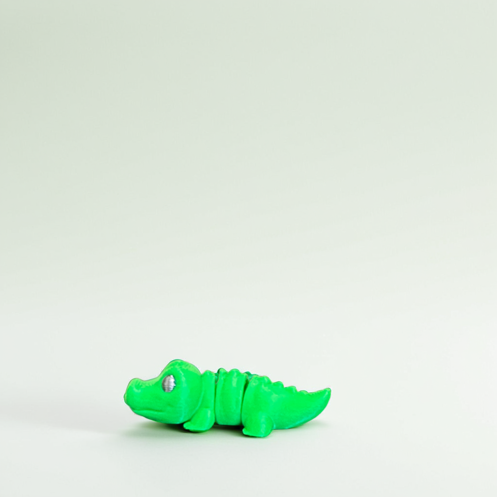 Flexi Crocodille Toy - Side View